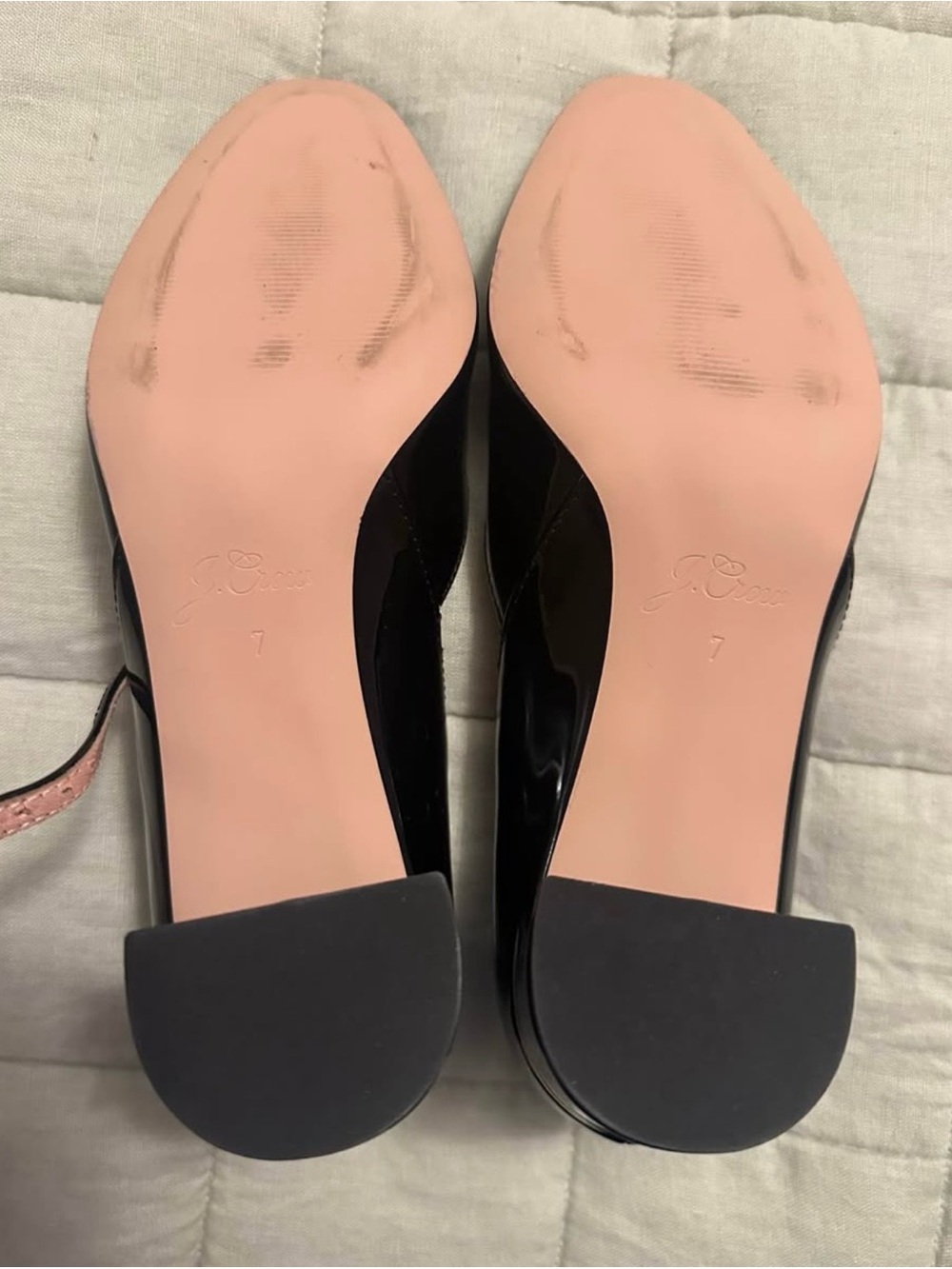 J. Crew Millie Black T-Strap Pump Size 7 - Picture 4 of 10